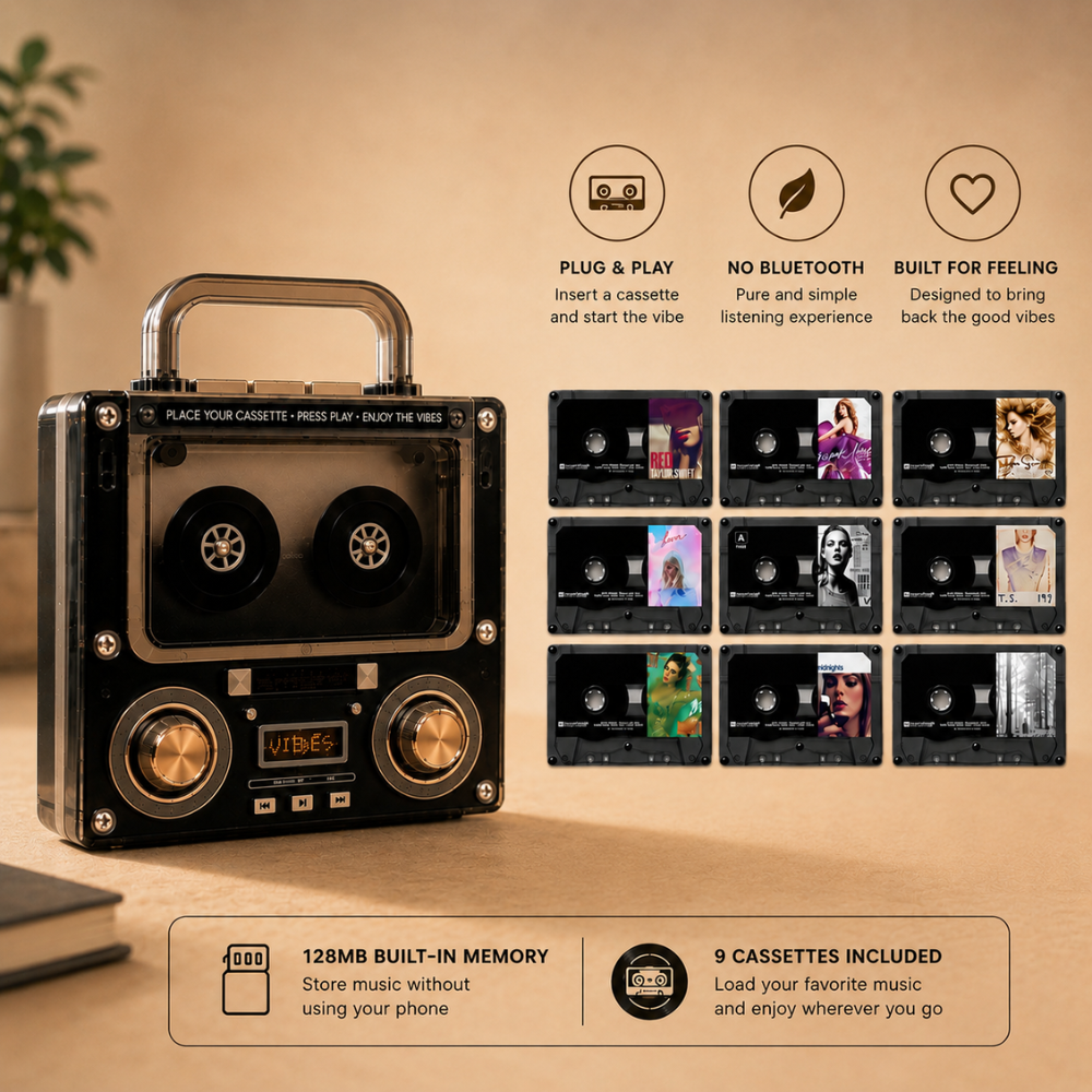 RetroTape™ – Magnetic Music Cassette